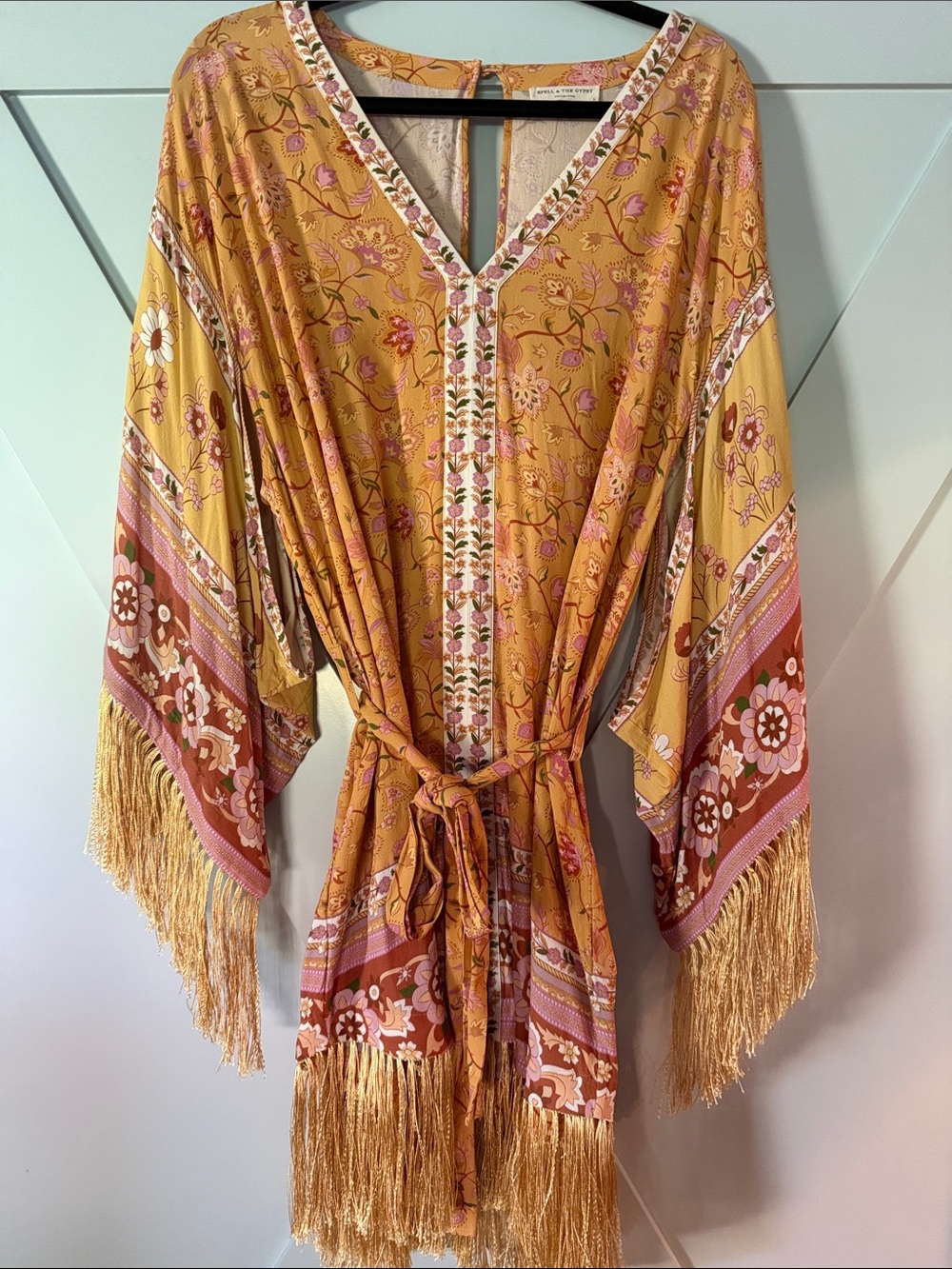Spell & The Gypsy Floral Yellow Pink Blouse